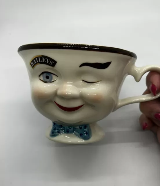 Baileys Irish Cream Set Of Coffee Tea Cups Mugs Mr & Mrs Yum Winking Man Woman 3