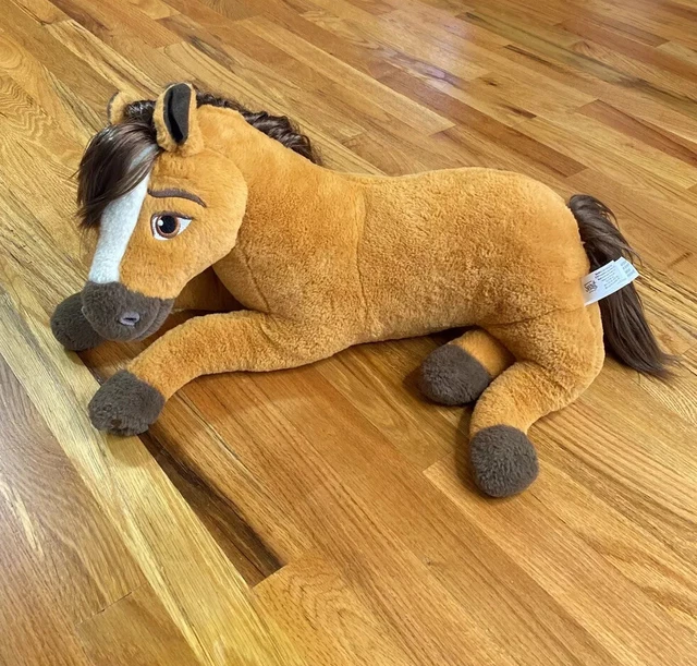 DREAMWORKS SPIRIT RIDING Free Horse Laying Down Toy Stuffed Animal