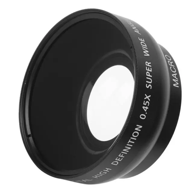 49mm Camera Wide Angle Lens 0.45X Macro Universal Adapter for Photos