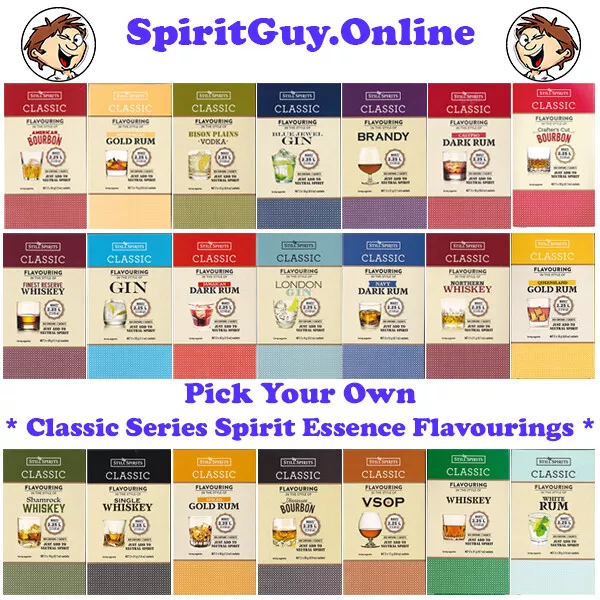 Pick Your Own Still Spirits Classic Series Spirit Essence Flavouring Range