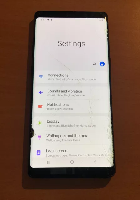 Samsung Galaxy Note8 - 64GB - Midnight Black (Unlocked) please read - Ref C10
