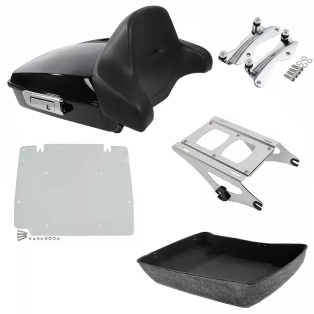Chopped Trunk Backrest Mount Plate Docking Fits For Harley Road Glide 2014-2023