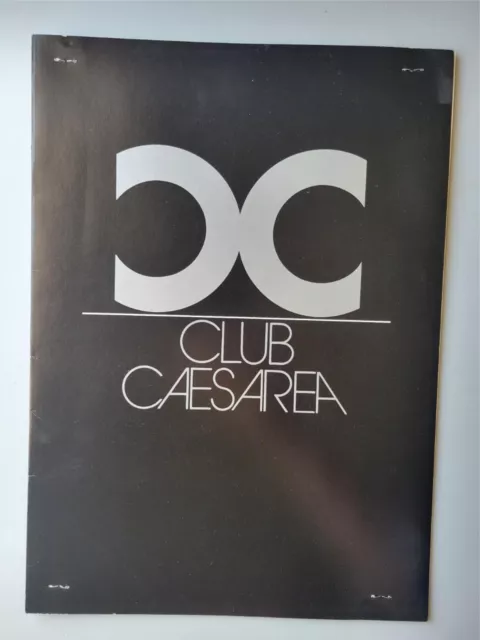1976 Club Caesarea Papa Lou's East 86th St New York City Menu Vintage Original