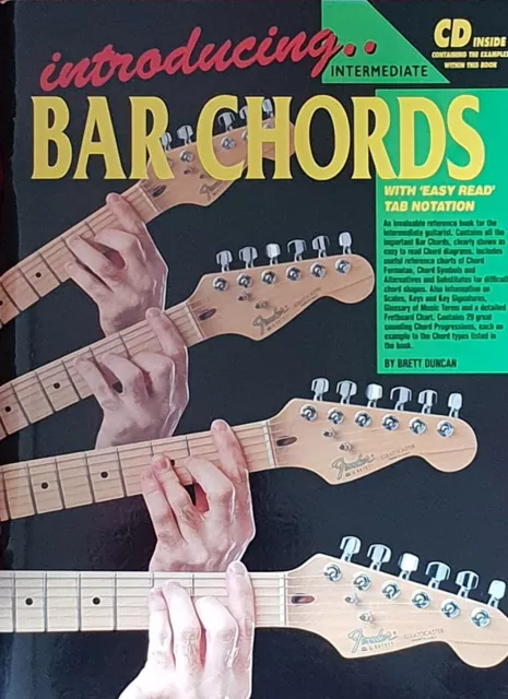 Learn How To Play The Guitar - Bar Chords Intermediate Music Tutor Book CD - K4