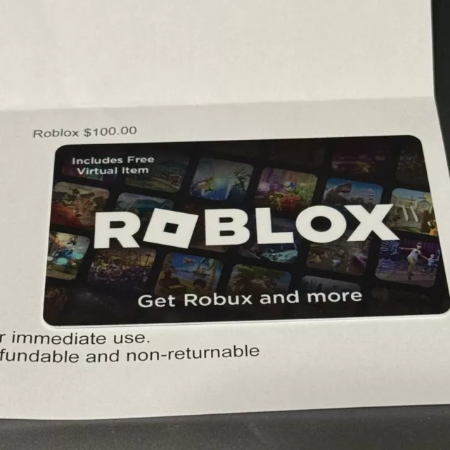  Roblox Physical Gift Card [Includes Free Virtual Item