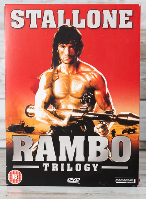 RAMBO TRILOGY DVD Rambo First Blood Part 2 Rambo 3 Box Set Sylvester ...