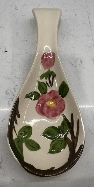 Franciscan DESERT ROSE Spoon Rest Made in England GREAT CONDITION 9"
