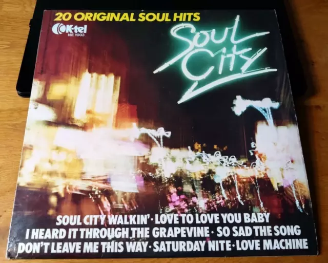 Various ‎– Soul City - 20 Original Soul Hits: Vinyl LP. K-Tel, UK, 1977. VG