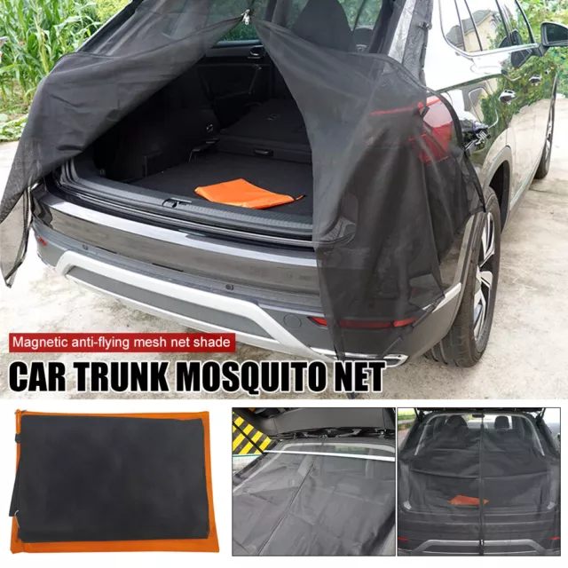 Car Tailgate Mosquito Net Rear Door SunShade Ventilation Privacy Protection Mesh