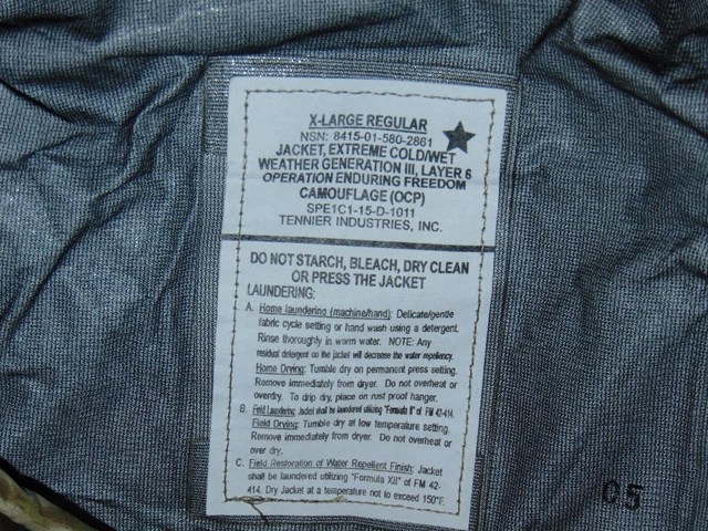 Usgi Issue Ecwcs Gen Iii Wet Weather Parka Multicam Ocp Extra Large Regular 3