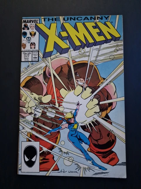 UNCANNY X-MEN Vol.1 #217 (1987) CHRIS CLAREMONT - JUGGERNAUT MARVEL COMICS *B&B*