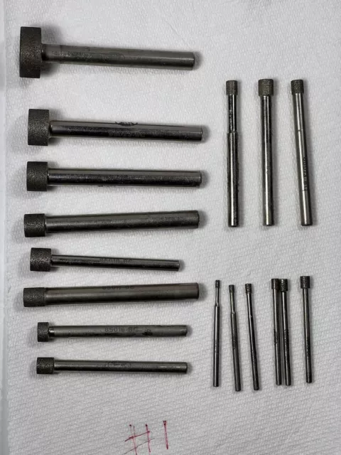 shank mounted Points arbor CBN wheel ID grinding Jig Grinding mandrel 17 Pcs