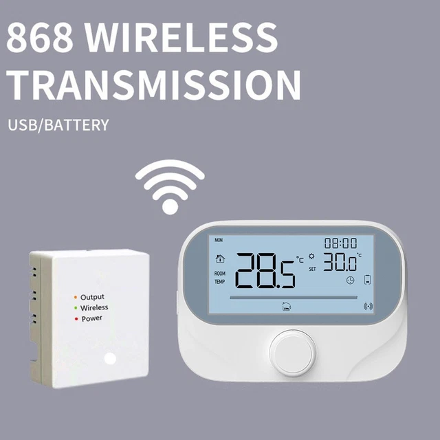 Termostato Programmabile 5-60°C Termostato Controllo Vocale Alexa Termostato WiFi Intelligente Tuya Per Riscaldamento A Pavimento - Controllo Da App E Alexa Termostato Caldaia Wifi Termostato Alexa Google Home - 10