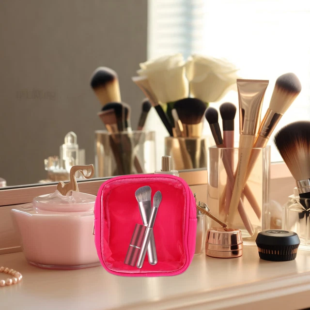Bolsa de cultivo transparente, bolsa de maquillaje portátil, bolsa de cosméticos con