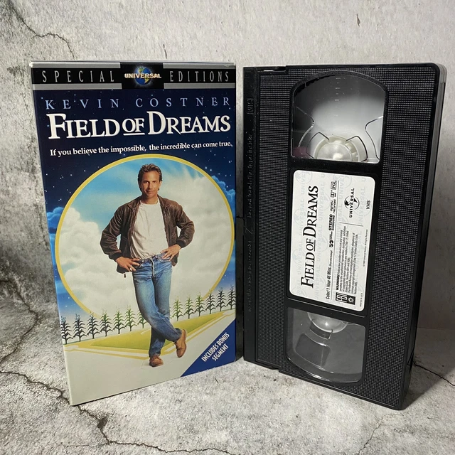 FIELD OF DREAMS VHS Tape Staring Kevin Costner Rare Cardboard Case 10.