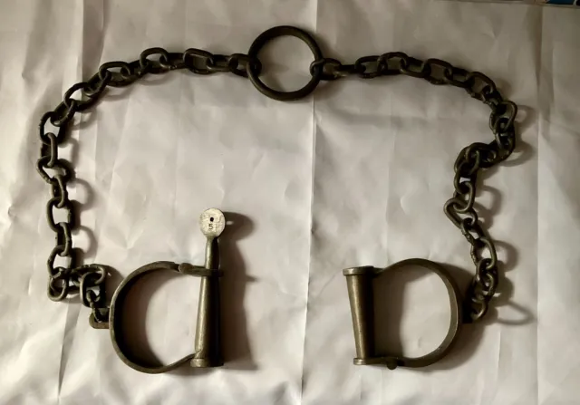 Prison Shackle Style Handcuffs - Folsom Prison