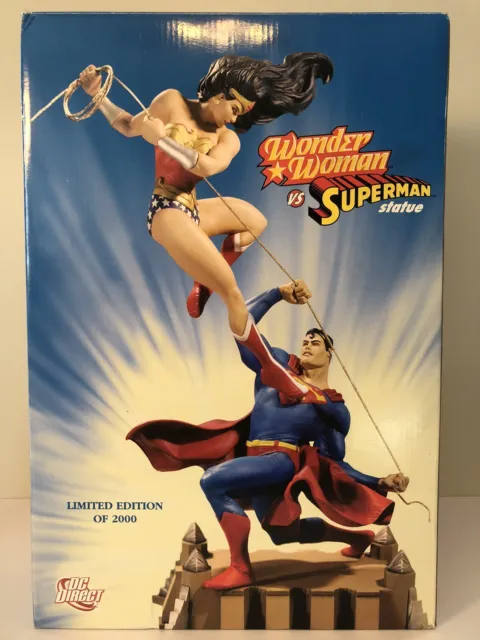 Wonder Woman Vs. Superman Ltd. Edition 16" Statue #127/2000 By DC Direct