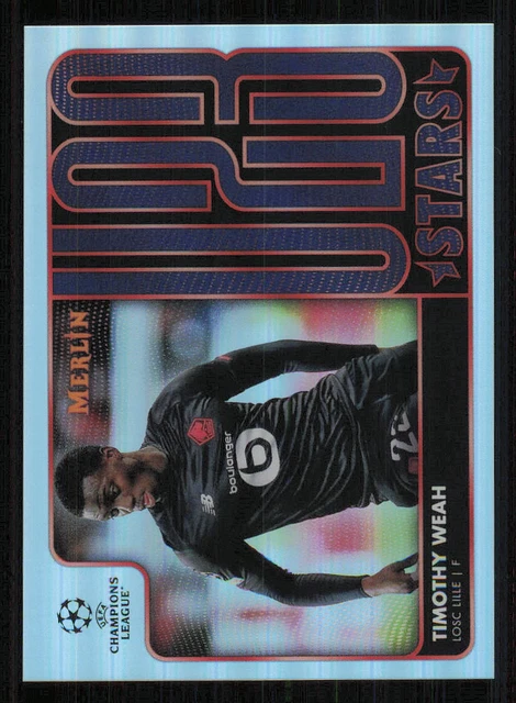 2021-22 MERLIN UEFA Champions League U23 Stars #U234 Timothy Weah EUR 3 ...