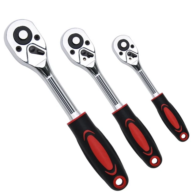 Set di cricchetti 3 pezzi, 1/4, 3/8, 1/2 cricchetto, Pr G5F7