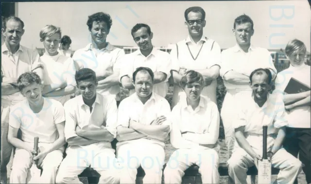 1967 Preesall B team Fleetwood Amateur Cricket League Original Press photo 8*4"
