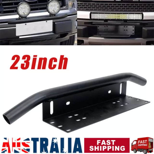 23" Number Plate Bullbar Frame For Driving Light Bar Mount Mounting Bracket