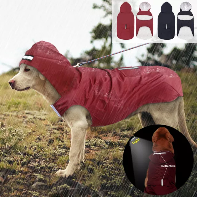 Manteau imperméable pour chien réfléchissant veste avec capuche 3 Taille 3XL-4XL