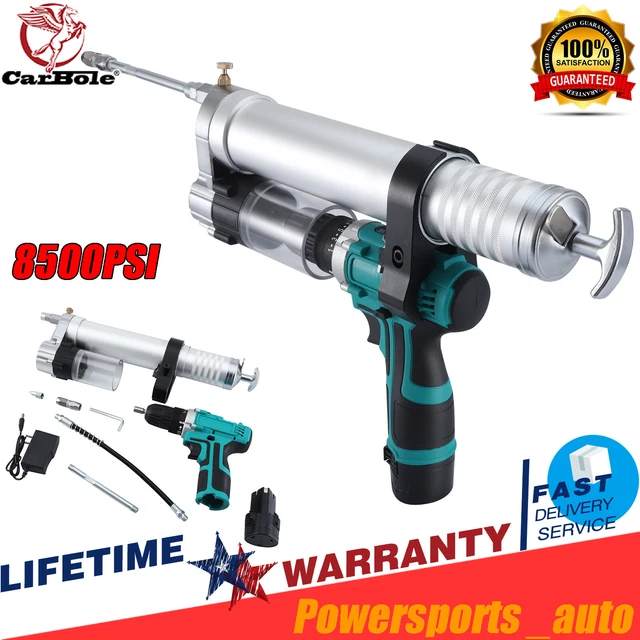 12V CORDLESS GREASE Gun Electric Grease Gun Kit 8500PSI ExplosionProof