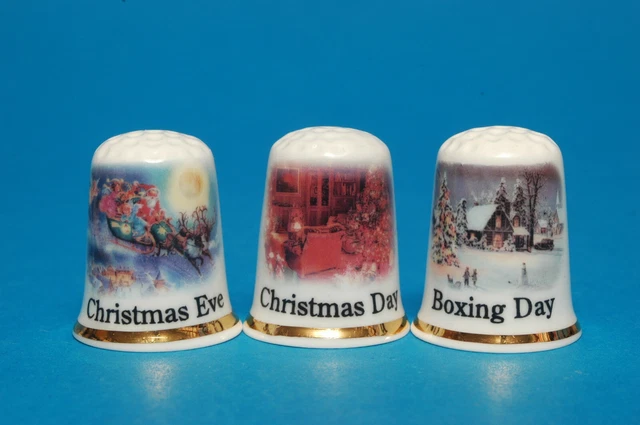 Weihnachten Eva Tag & Boxen Exklusive Set Mit 3 Fingerhüte B / 174