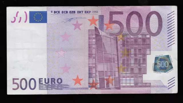 500 euro banknote 2002 Italy sign Willem F. Duisenberg (CODE 9330) 500 euro banknote 2002 Italy sign Willem F. Duisenberg (CODE 9330)