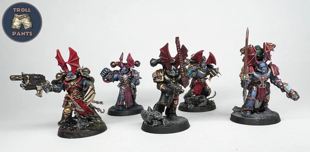 CONDOTTIERO DEL CAOS CON REATTORI DORSALI miniatura CHAOS SPACE MARINES lord WARHAMMER 40K età 12