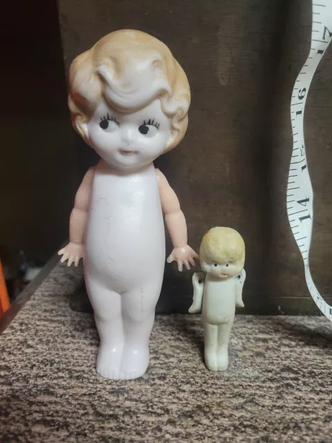 Vintage Porcelain/Bisque Germany Doll ~ Kewpie? Plus mini japan