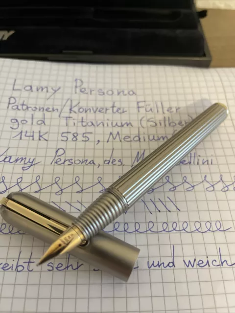 Lamy Persona Imporium Füllfederhalter gold, Titan 14K 585, Federstärke M