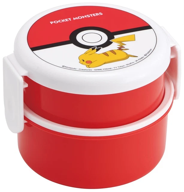 Skater Lunch Box Pokemon Ball 500ml 2 Tiers Round Antibacterial Japan ONWR1AG-A