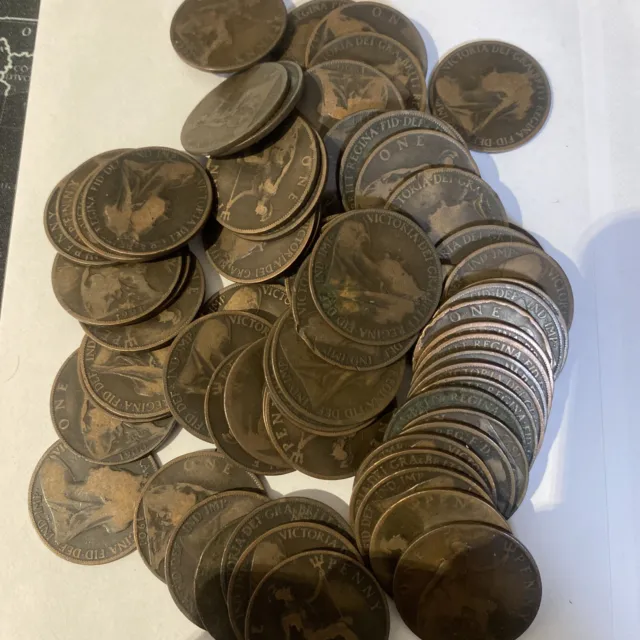 Victorian Pennies Bundle, Mixed Dates