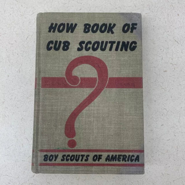 Vintage How Book Of Cub Scouting Boy Scouts Of America 1963 Skills Knots Puzzles