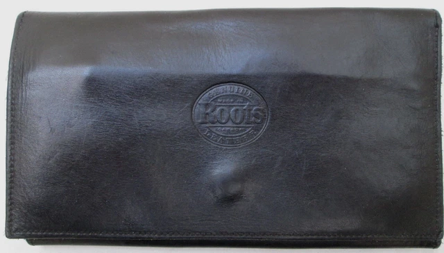 Portefeuille Vintage En Cuir Noir Homme Ou Femme – Petit Porte-monnaie Authentique TBEG Années 70