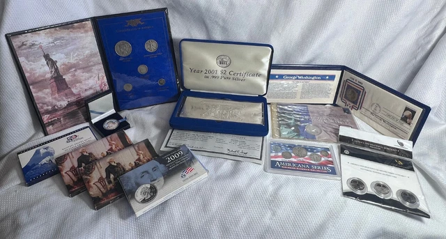 Coin Collection Lot Proof Sets Silver Certificate Tokens Coin Series USA