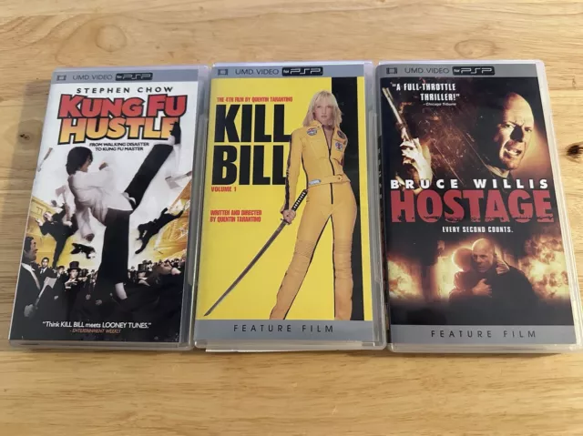 Kung Fu Hustle - Kill Bill - Hostage UMD Movie Sony PSP (Movie Lot- 3)