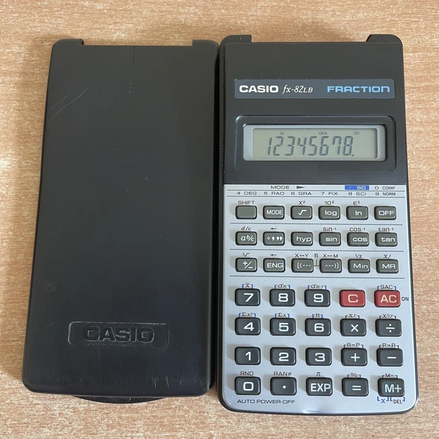 CASIO FX82LB CALCULATOR Fraction Hard Flip Case Working Scientific