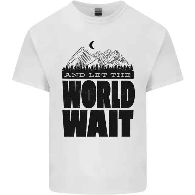 Mountain World Wait Hiking Trekking Walking Mens Cotton T-Shirt Tee Top