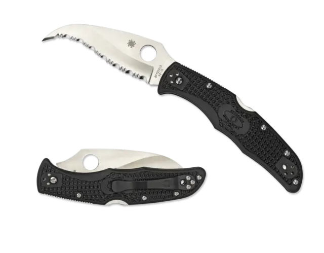 Spyderco Knives Matriarch 2 Lockback Black FRN VG10 Stainless C12SBK2 SpyderEdge