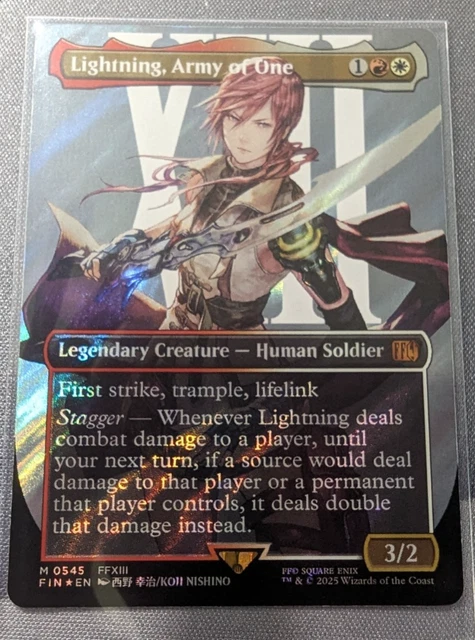 LIGHTNING, ARMY OF One Borderless Foil - FIN 0400 NM - MTG