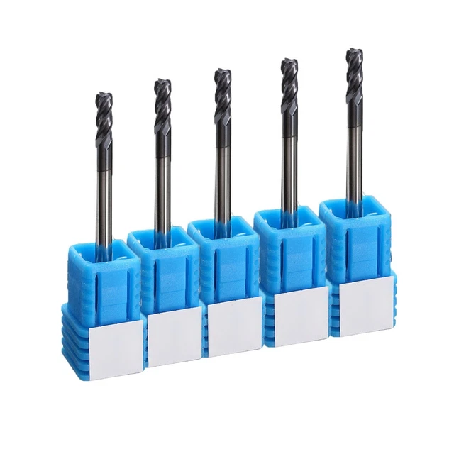 Estremità Fresa Cutter Fessura Trapano Punta 3MM 50mm Lunghezza 5PCS Kit Utile
