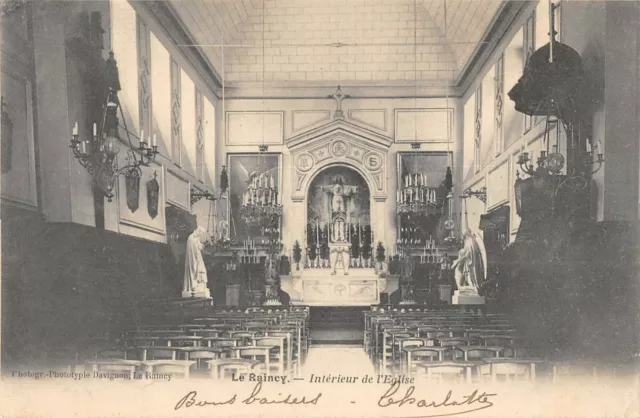 Cpa 93 Le Raincy Interieur De L'eglise