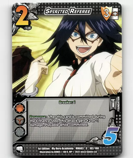 UniVersus Spirited Referee My Hero Academia: Heroes Clash 1st Edition C