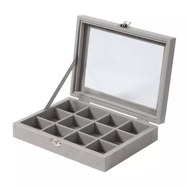 Organizer Jewelry Box Case Decoration Elegant Flannelette Reliable Soft 2