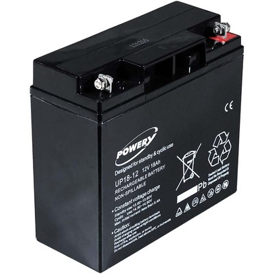 Powery Batterie gel-plomb Powery pour USV APC Smart-UPS SUA5000RMI5U 12V 18Ah/216Wh 