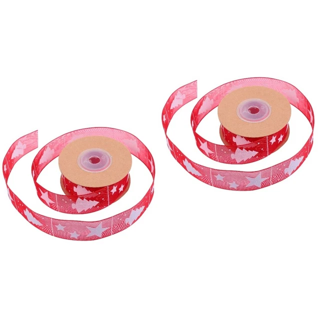 2 rollen von Weihnachten Dekorative Band Weihnachten Handwerk Band