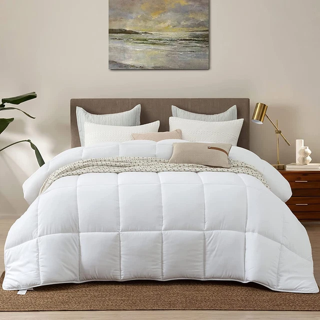 Goose down Alternative Cal King 108X98 Comforter All Season Duvet Insert-Ultra S