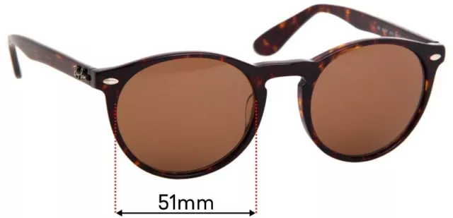 SFx Replacement Sunglass Lenses Fits Ray Ban Rb5283f - 51mm Wide